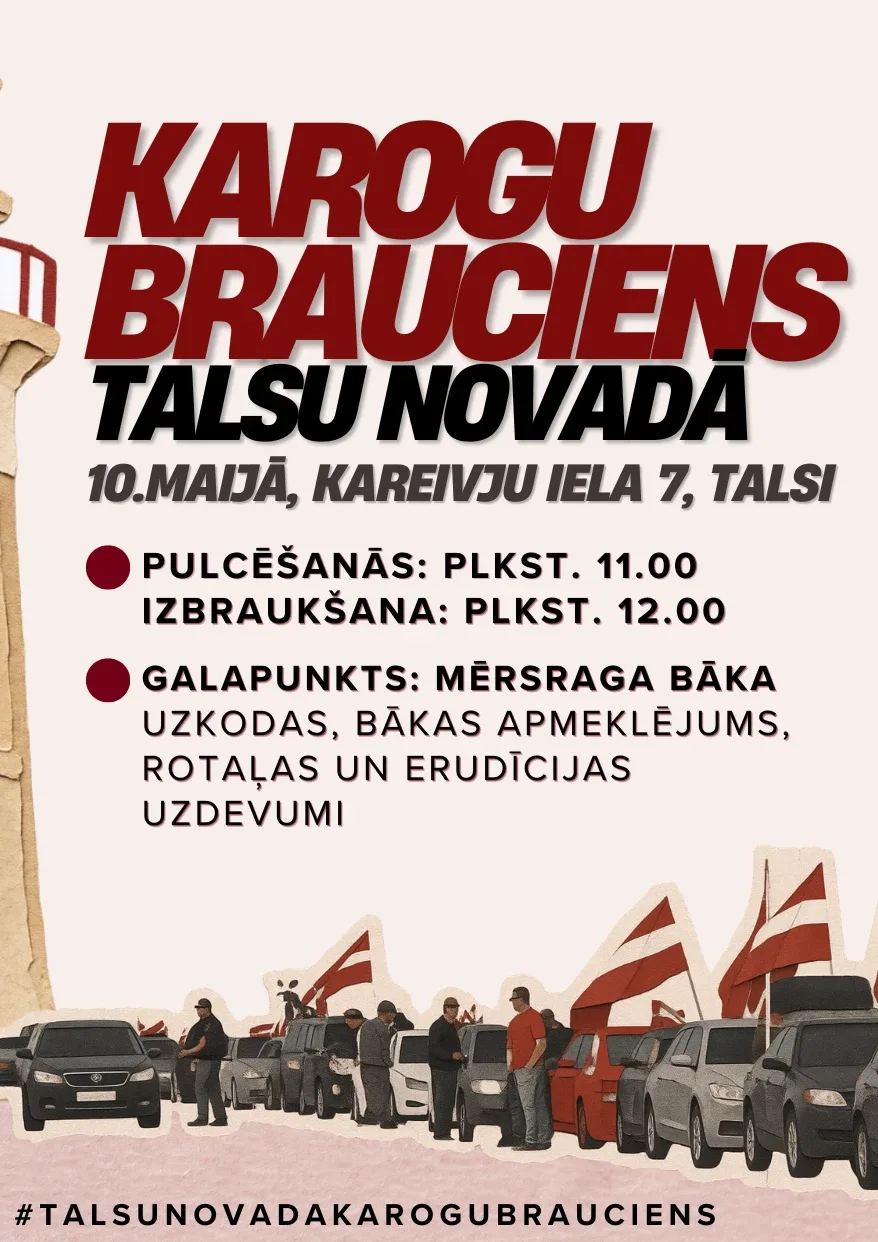 Karogu brauciens Talsu novadā. Talsi - Mērsrags.