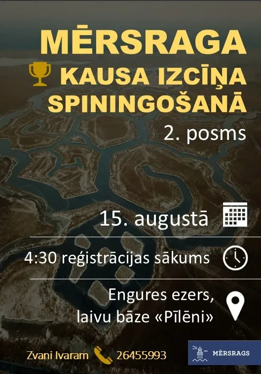 Mērsraga kausa izcīņa spiningošanā 2026 - 2. posms.