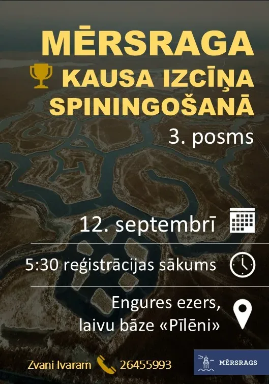 Mērsraga kausa izcīņa spiningošanā 2026 - 3. posms.