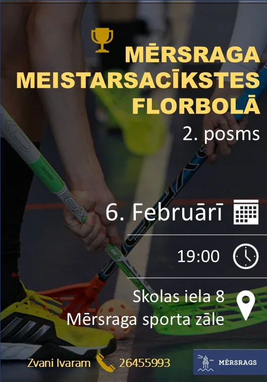 Mērsraga meistarsacīkstes florbolā - 2 posms. photo 2