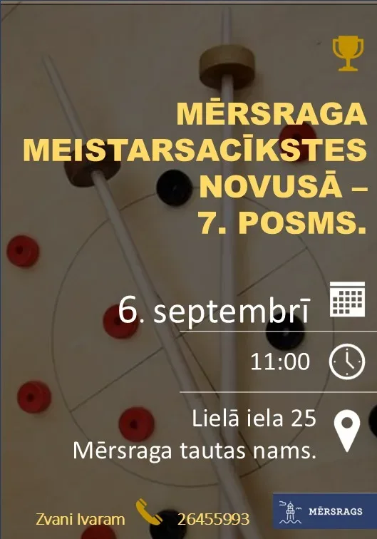 Mērsraga meistarsacīkstes novusā - 7.posms.