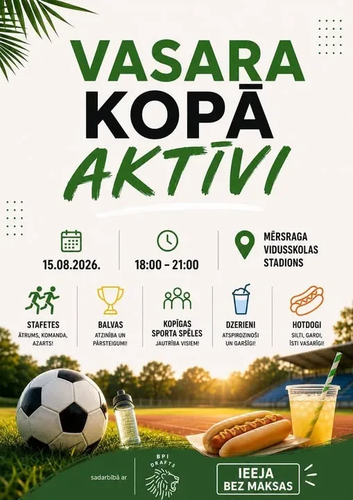 Sporta spēles "Vasara kopā aktīvi"